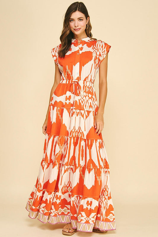 Orange Multi Dress