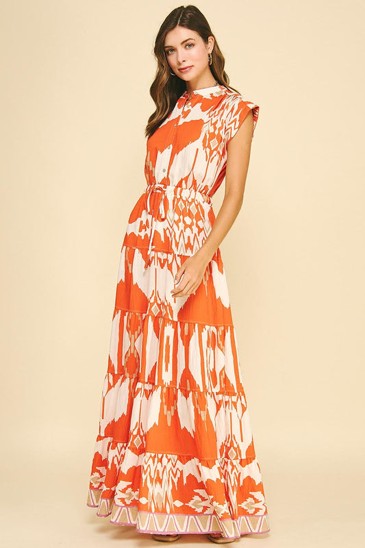 Orange Multi Dress